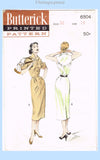 1950s Vintage Butterick Sewing Pattern 6504 Stunning Misses Sun or Street Dress 32B