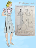 1930s Vintage Butterick Sewing Pattern 6631 Uncut Girls Jumper Dress & Blouse 10
