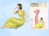 Butterick 6751: 1950s Uncut Misses Bias Nightgown Sz 34 B Vintage Sewing Pattern
