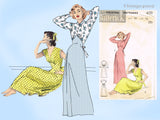 Butterick 6751: 1950s Uncut Misses Bias Nightgown Sz 34 B Vintage Sewing Pattern