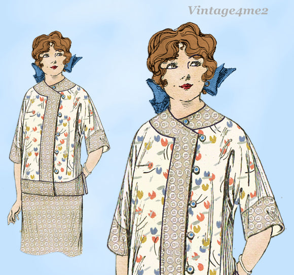 Butterick 6833: 1910s Stunning Misses WWI Blouse Size 36 B Vintage Sewing Pattern