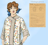 Butterick 6833: 1910s Stunning Misses WWI Blouse Size 36 B Vintage Sewing Pattern