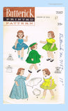 1950s Original Vintage Butterick Pattern 7157 Saucy Walker 17 Inch Doll Clothes