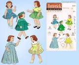 1950s Original Vintage Butterick Pattern 7157 Saucy Walker 17 Inch Doll Clothes