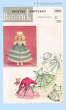 1950s Vintage Butterick Sewing Pattern 7565 Cute 21 Inch Little Girl Doll Clothes Set