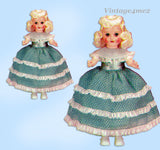 1950s Vintage Butterick Sewing Pattern 7565 Cute 21 Inch Little Girl Doll Clothes Set
