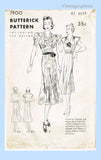 Butterick 7900: 1930s Uncut Misses Street Dress Sz 42 B Vintage Sewing Pattern