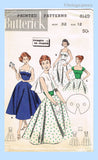 Butterick 8149: 1950s Uncut Misses Sun Dress & Cape 32B Vintage Sewing Pattern