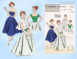 Butterick 8149: 1950s Uncut Misses Sun Dress & Cape 32B Vintage Sewing Pattern