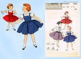 1950s Vintage Butterick Sewing Pattern 8283 Cute Toddler Girls Dress Size 3