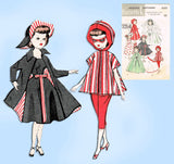 1950s Vintage Butterick Sewing Pattern 8353 Uncut 10 In High Heel Doll Clothes