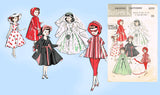 1950s Vintage Butterick Sewing Pattern 8353 Uncut 10 In High Heel Doll Clothes