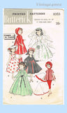 1950s Vintage Butterick Sewing Pattern 8353 Uncut 10 In High Heel Doll Clothes