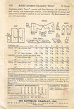 Butterick 8702: 1950s Rare Marvelous Misses Dress Sz 36 B Vintage Sewing Pattern