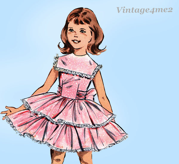 1950s VTG Butterick Pattern 9249 Uncut Toddler Girls Party Dress Sz 5 Vintage4me2 1950s VTG Butterick Pattern 9249 Uncut Toddler Girls Party Dress Sz 5 Vintage4me2