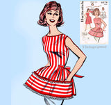 Butterick 9579: 1960s Cute Easy Misses Cobbler Apron Size MED Vintage Sewing Pattern
