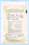 Butterick Pattern 9887 Envelope Back