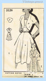 Clotilde 3126: 1950s Uncut Misses Dress & Jacket 36 B Vintage Sewing Pattern