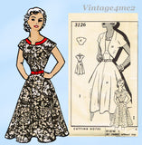 Clotilde 3126: 1950s Uncut Misses Dress & Jacket 36 B Vintage Sewing Pattern