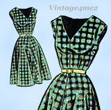 Clotilde 3145: 1950s Uncut Plus Size Sun Dress 36 B Vintage Sewing Pattern