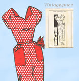 Clotilde 3152: 1950s Uncut Misses Sweetheart Dress 36 B Vintage Sewing Pattern