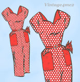 Clotilde 3152: 1950s Uncut Misses Sweetheart Dress 36 B Vintage Sewing Pattern