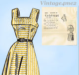 Clotilde 3230: 1950s Uncut Misses Sun Dress Sz 36 B Vintage Sewing Pattern