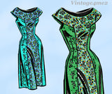 Clotilde 3239: 1950s Uncut Misses Sleeveless Dress 36 B Vintage Sewing Pattern