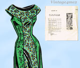 Clotilde 3239: 1950s Uncut Misses Sleeveless Dress 36 B Vintage Sewing Pattern
