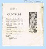 Clotilde 3239: 1950s Uncut Misses Sleeveless Dress 36 B Vintage Sewing Pattern