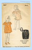 1930s Vintage Du Barry Sewing Pattern 706A Cute Little Girls Bloomer Dress Size 8