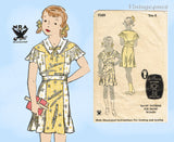 1930s Vintage Du Barry Sewing Pattern 936B Cute Toddler Girls Dress Size 6