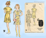 1930s Vintage Du Barry Sewing Pattern 936B Cute Toddler Girls Dress Size 6