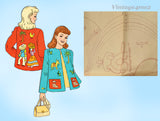 1940s Vintage Workbasket Embroidery Transfer Pattern Uncut Ladies Mexican Jacket