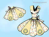 1940s Vintage Mail Order Sewing Pattern 7031 Uncut Misses Flared Apron Fits All
