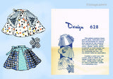 Design 628: 1950s Uncut Misses Cocktail Apron Fits All Vintage Sewing Pattern