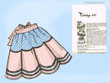 1950s Vintage Design Sewing Pattern 641 Easy Uncut Patchwork Apron Fits All