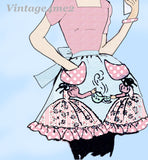 1950s Vintage Design Mail Order Pattern 708 Uncut Sunbonnet Sue Cocktail Apron