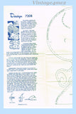 1950s Vintage Design Mail Order Transfer Pattern 7208 Uncut Elephant Pajama Bag Doll