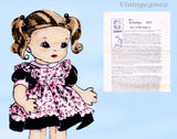 1950s Vintage Mail Order Sewing Pattern 860 Uncut 14in Soft Doll & Clothes