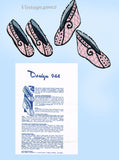 1950s Vintage Design Mail Order Sewing Pattern 944 Uncut Misses Slippers Fits All