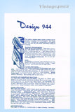 1950s Vintage Design Mail Order Sewing Pattern 944 Uncut Misses Slippers Fits All