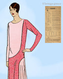 Excella 2724: 1920s Misses Flapper Dress Size 34 Bust Vintage Sewing Pattern