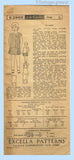 1920s Original Vintage Excella Pattern 2968 Cute Toddler Girls Flapper Dress Size 6