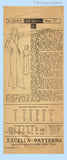 Excella 3593: 1930s Uncut Girls Lounging Pajamas Sz 28 B Vintage Sewing Pattern