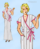 Excella 3593: 1930s Uncut Girls Lounging Pajamas Sz 28 B Vintage Sewing Pattern