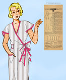 Excella 3593: 1930s Uncut Girls Lounging Pajamas Sz 28 B Vintage Sewing Pattern