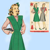 Hollywood 1407: 1940s Misses Jumper & Blouse 30 B Vintage Sewing Pattern
