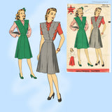 Hollywood 1407: 1940s Misses Jumper & Blouse 30 B Vintage Sewing Pattern