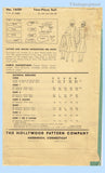 Hollywood Starlet 1650: 1930s Misses Bette Davis Suit 36B Vintage Sewing Pattern
